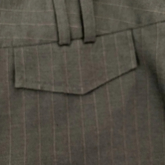 ATELIER Sz 12 Business Career Pinstripe Pantsuit Polka Dot Contrast Lining Suit - Picture 9 of 10